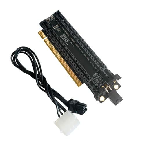 Carte PCIe-Bifurcation X16 vers X8x8 PCIE4.0 1 à 2 Gen4 avec Port d'alimentation 4P