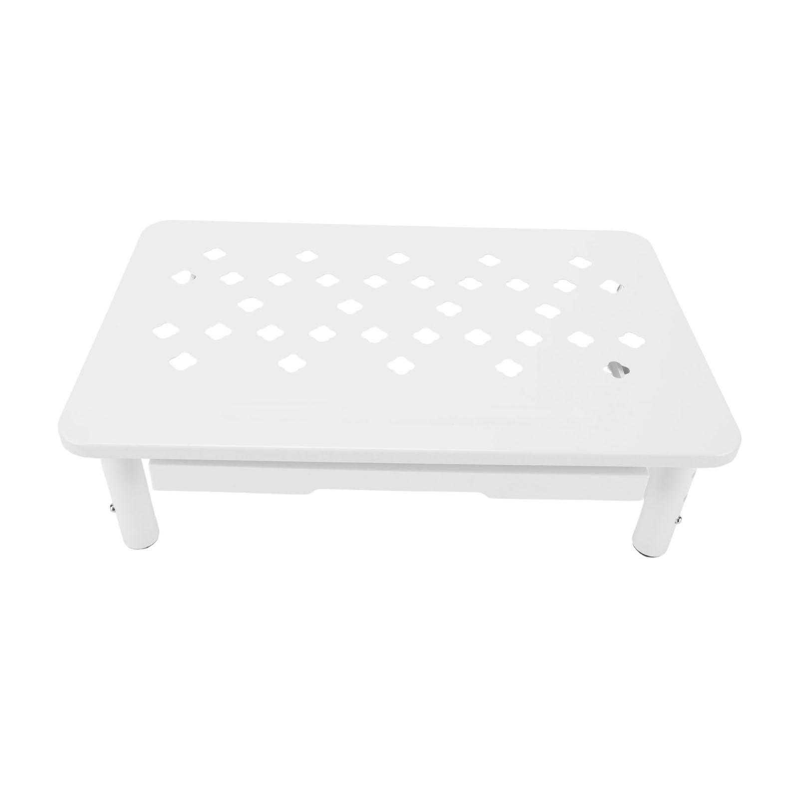 Standing Desk Height Adjustable Carbon Steel 3 Levels Ventilation Holes with Drawer for Laptop Riser Printer Shelf Document