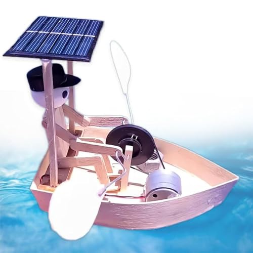 Guuzetu Solarbetriebener Ruderroboter Mini-Boot (1pcs)
