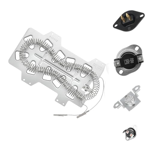 Dryer Heating Element for SAMSUNG Model DVE45R6100C/A3,...