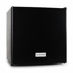 Klarstein Garfield 4-sterren mini vriezer diepvriesblokjes (vrijstaand, roestvrijstalen front, 65 watt zuinig, 35 liter vriesvak, 2 niveaus, tussen -18 en -24 ° C temperatuur) zwart