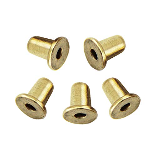 UP100 50pcs 4.2-8mm Push Button Spring for 12-50mm Tube Locking Tube Pin Button Mounting Spring Clips for Tent Pole (Dia 4.2 Height 7.6 mm)
