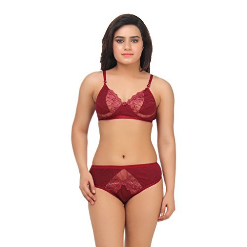 EmbiboWomen's Cotton Bra & Panty Set for Honeymoon Lingerie