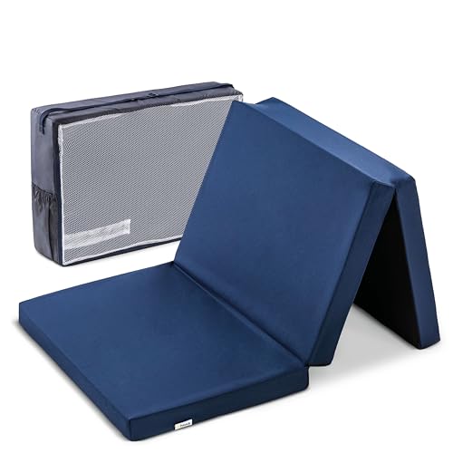 MICAMAMELLAMA Multifunctionele schuim-matras, 60 x 190 x 15 cm, mat met hoge dichtheid en hoes, ideaal voor camping en campers, gemiddelde stevigheid MICAMAMELLAMA Multifunctionele schuim-matras, 60 x 190 x 15 cm, mat met hoge dichtheid en hoes, ideaal voor camping en campers, gemiddelde stevigheid