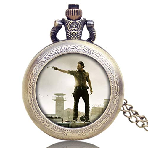 Herren Taschenuhr, TV-Serie Thema Taschenuhr, Herren Fans von The Walking Dead