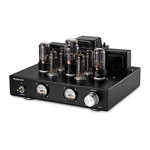 Nobsound 6P1 6.8W x 2 Vacuum Tube Power Amplifier; Stereo Class A Single-Ended Audio Amp Handcrafted