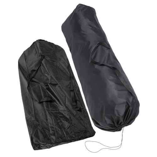 POPETPOP 2Pcs Stroller Travel Cover Bag Durable Gate Check Storage Bag for Double and Umbrella Lightweight with Shoulder Strap for Convenient Travel
