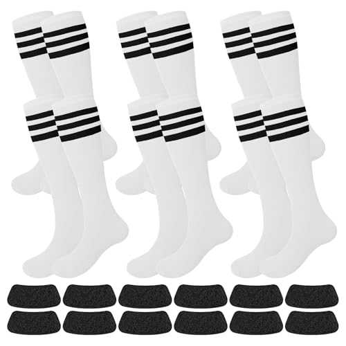 Image of Panitay 2 /12 /16 /24 Pairs Softball Soccer Socks Glitter Eye Black Stickers Team Spirit Accessories for Youth Women Sport Wear