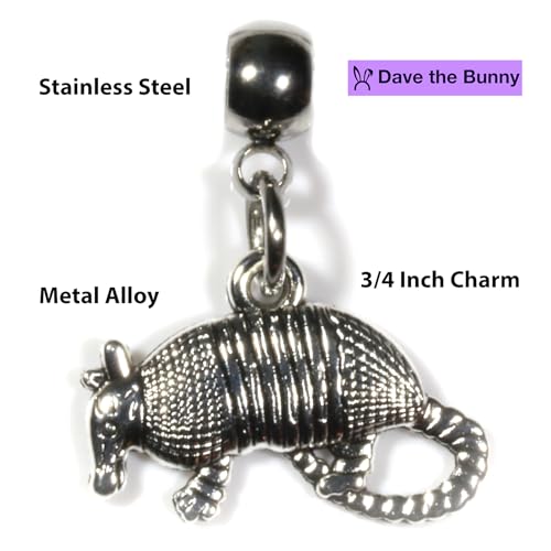 Image of Dave The Bunny Armadillo Charm Jewelry
