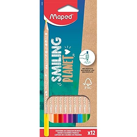 Maped Crayons de Couleur Smiling Planet Cover
