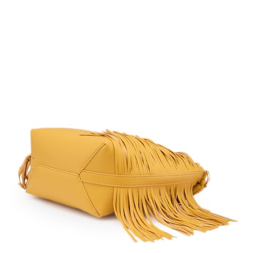Image of Caprese Cindy Hobo, Yellow-Medium | Stylish Shoulder Bag for Women | Spacious Compartment | Perfect for Casual & Daily Use