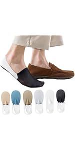 6 Pairs Invisible Socks For Flats, Anti-Slip Invisible Socks