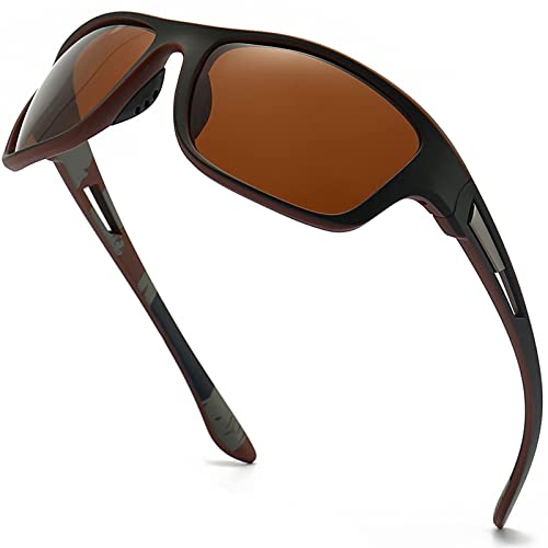 ANRRI Sports Polarized Sunglasses for Men Fishing Cycling Running Golf Motorcycle Tac Glasses Driving shades