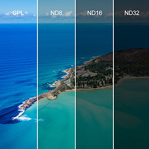 Lenskins Nd Filters For Dji Fpv Drone, 4-Pack Nd8 Nd16 Nd32 Cpl Filter Set Compatible With Dji Fpv Accessories, Neutral Density And Circular Polarizer Lens Filter Kit Lens Protector For Fpv Drone #TOP5
