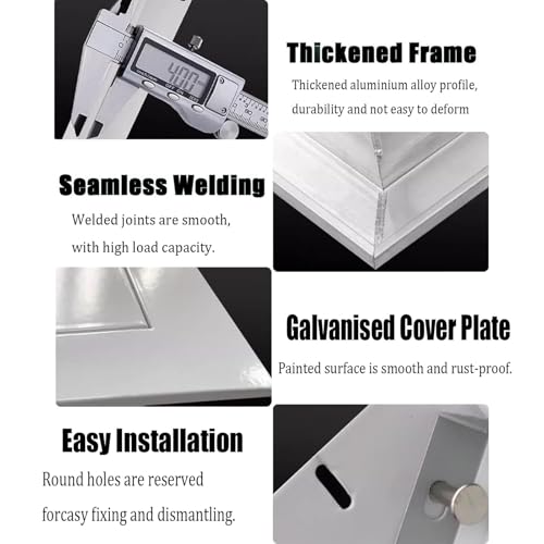 Pannello di accesso magnetico per cartongesso, 50,8 x 45,7 cm, per impianti idraulici e di accesso, facile da aprire, per impianti di riscaldamento e impianti idraulici