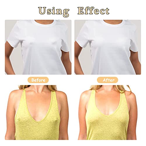 Anzailala 20 Pcs Nipple Covers for Women Disposable Nipple Breast Covers Breast Pasties Comfortable & Sexy Adhesive Satin Petals and Round Pasties(10 Pairs)… - Image 2