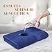 White Classic Wealuxe Navy Blue Bath Towels 24x50 Inch, Cotton Towel Set for Bathroom, Hotel, Gym, Spa, Soft Extra Absorbent Quick Dry 6 Pack
