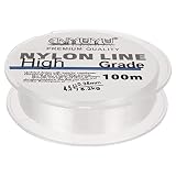 PATIKIL 328FT/109Yard 12lb Nylon Fishing Line, 4.5# Monofilament String Wire Fluorocarbon Coated for