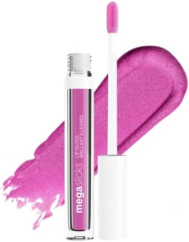 wet n wild MegaSlicks Lip Gloss, Ultra-Glossy, Vitamin-E Enriched, Ultra-Gloss High Shine Moisturizing, Cruelty-Free & Vegan - Berried Treasure