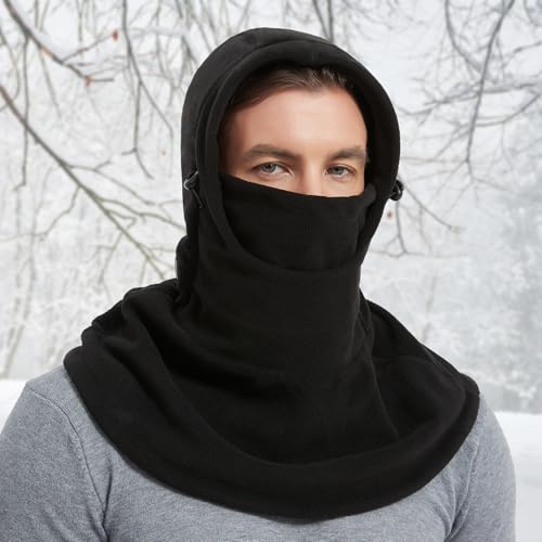 Heated Balaclava with Battery Pack for Men and Women, Thick Polar Fleece Heated Face Ski Mask for Cold Weather Winter Outdoor - Image 3