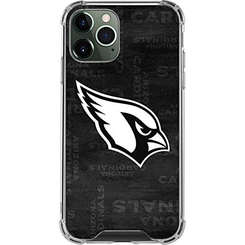 Skinit Clear Phone Case Compatible with iPhone 12 Pro Max - Officially Licensed NFL Arizona Cardinals Black & White Design