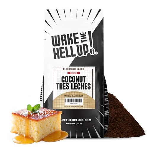 Wake The Hell Up! 1lb Ultra-Caffeinated Coconut Tres Leches Coffee,