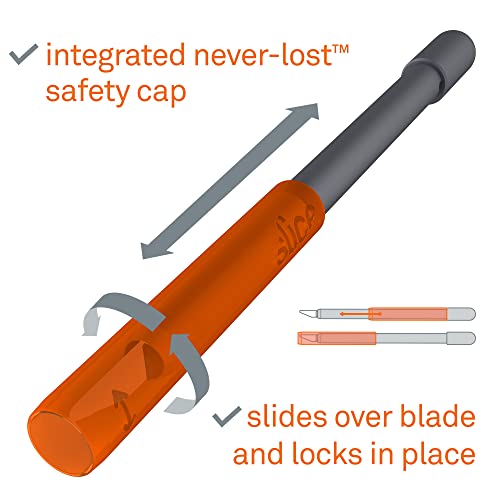 Slice Faca de artesanato 10589, borda amigável aos dedos, escolha mais segura, nunca enferruja, dura