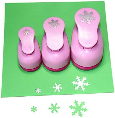 CADY Crafts Punch Set 8mm 15mm 25mm Paper Punches 3pcs/Set (Snowflake)
