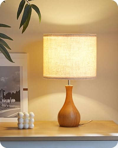 Small Wooden Table Lamp