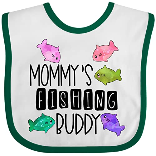 inktastic Mommy's Fishing Buddy with Colorful Fish Baby Bib