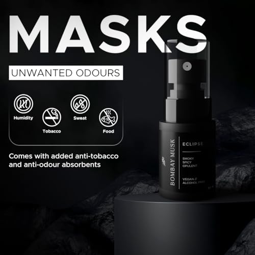 Image of Bombay Musk Eclipse Luxury Car Perfume | Long Lasting Car Fragrance & Car Freshener | Alcohol Free & Plant Based | 60+ Days | 200+ Sprays | Perfume for Car