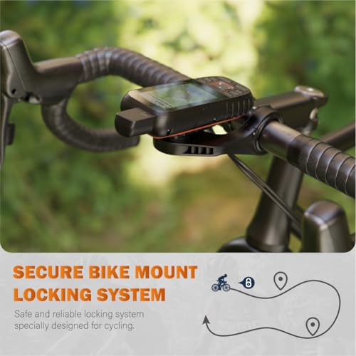 TUSITA Bike Mount Adapter Compatible with Garmin Handheld GPS, Spine Clip to Quarter-Turn