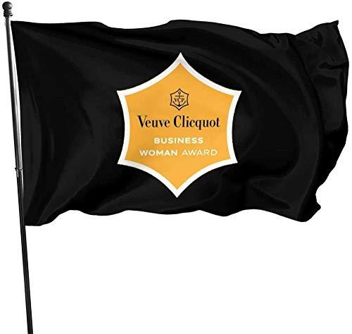 firjiyj Garden Flag，Veuve Clicquot Garden Flag Banner Polyester Material for Garden Room Courtyard Balcony Decoration 90x150cm