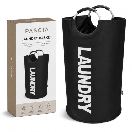 Image of 90 L Foldable Laundry Basket with Padded Aluminum Handles