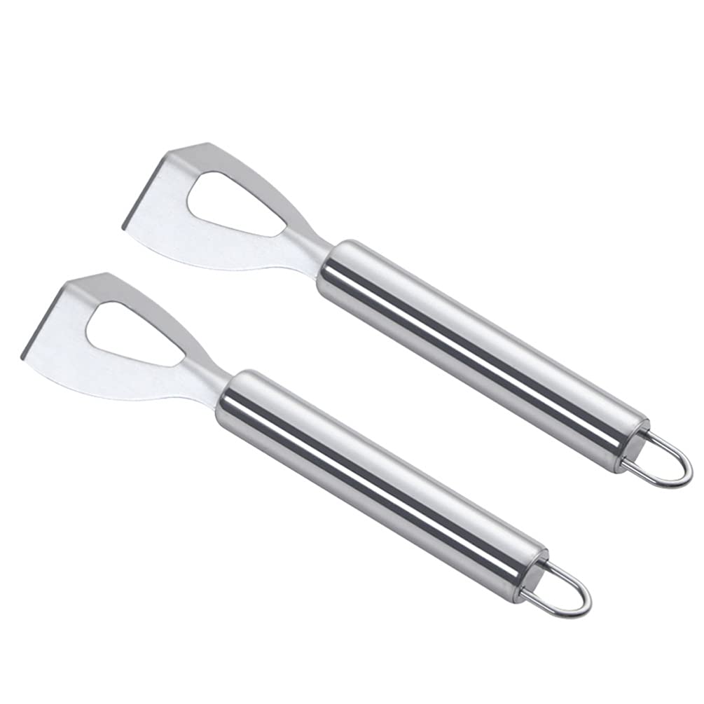2pcs Stainless Steel Butter Cheese Cutter Kitchen Supply Bread Slicer Bread Chopper Butter Spreader Butter Slicer Cheese Scraper Cheese Slicer Kitchen Tool Butter Scraper