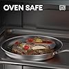 COOKER KING 10-Inch Stainless Steel Pan, Hybrid Nonstick Frying Pan, Skillet, 3-Ply Clad Cookware, Even Heat Distribution, Dishwasher & Oven Safe, with Stay-Cool Handle, Induction Compatible #5