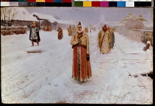 Lienzo de calidad artística de la famosa pintura Domenica in inverno de 60x90cm