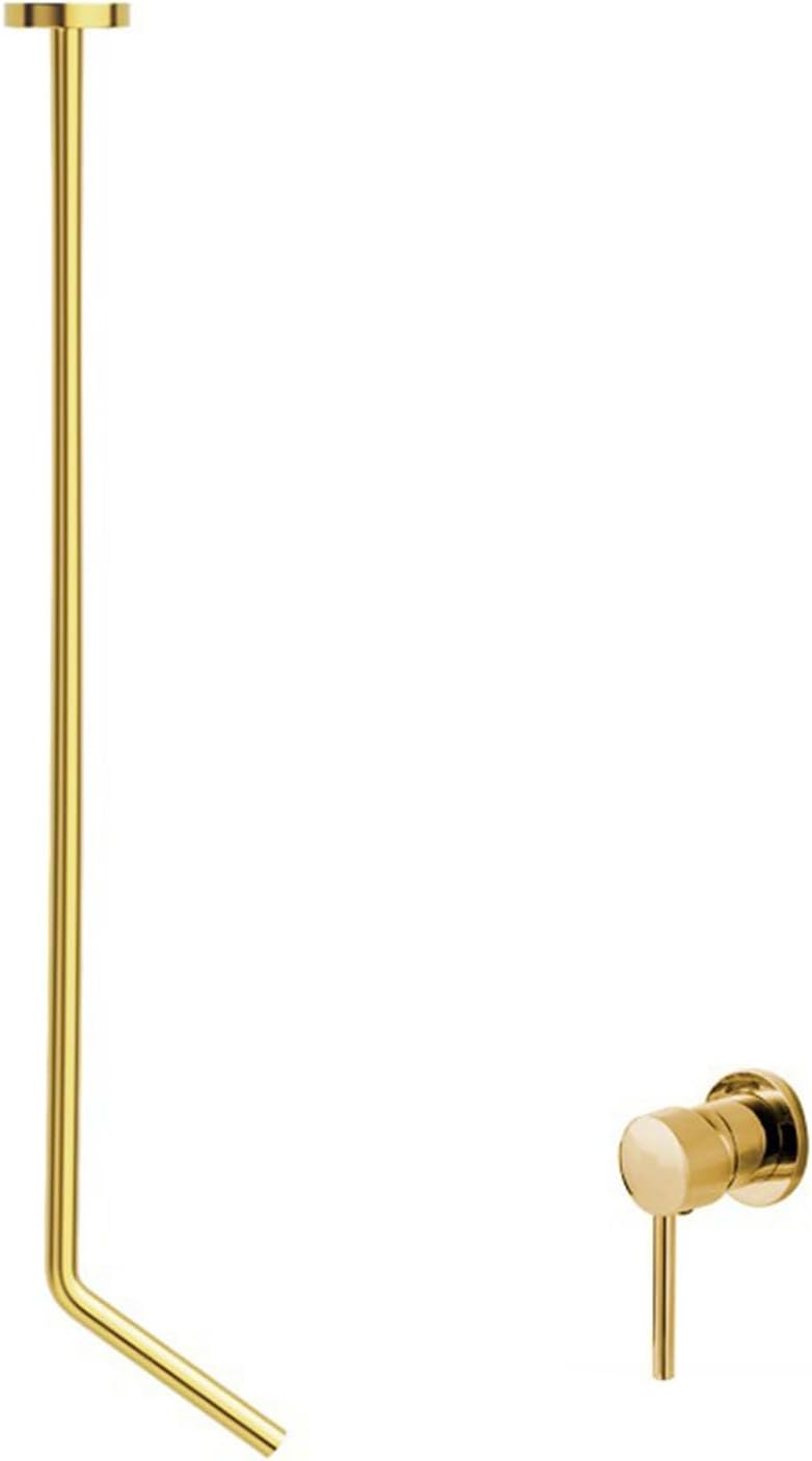 Ceiling Drip Basin Faucet Concealed Basin Tap Hot and Cold Brass Single Handle Wall Mounted Bathroom Sink Taps Mixers Chrome (d)