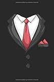 Anzug Krawatte Smoking Notizbuch: Männer Notizheft A5 liniert Schreibheft Organizer Notizblock für Herren Journal Schreibblock Tagebuch Planer Geschenk für Jungs Heft mit Linien.