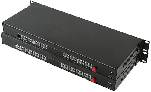 NHBQPOG 1 Pair 16 Channel -PCM Voice Tel Over Fiber Optic Multiplexer Extender w