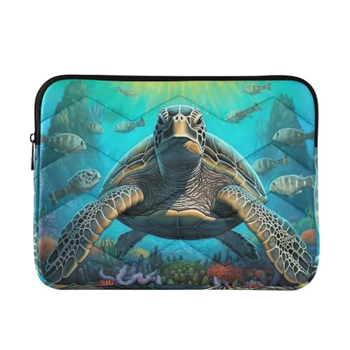 Funda para portátil 13-14 pulgadas tortuga marina impermeable