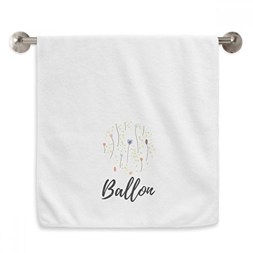 Serviette de bain absorbante anti-irritation fleurs sauvages