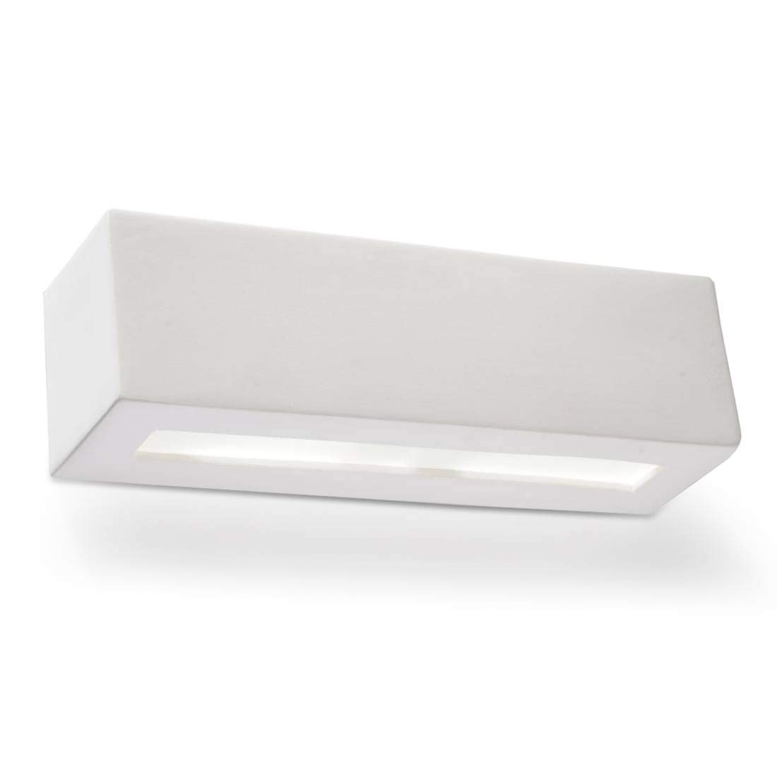 Wall lamp LED Vega SL.0006 SOLLUX Modern Lighting Sconce Paintable Ceramic White E27 1-Light Classic Wall-Mounted lamp for the Living Room and the Hallway
