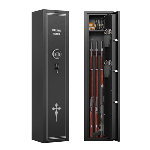 KAER No Assembly Required 2-3 Gun Safe for Rifles and Pistols Gun Safe for Home with Quick Access...