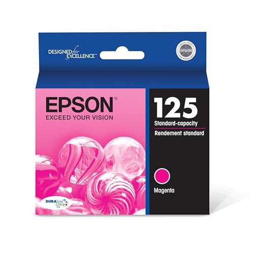 Cartouche d'encre Epson C13T125320 couleur rose pour rechange d'imprimante