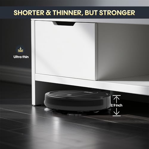 Image of 3-in-1 Robot Vacuum 4000Pa Strong Suction Robot Vacuum Cleaner & Smart Navigation & Alexa /APP Control & Auto Recharge & Central Brush, Vacuum Robot and Mop for Pet Hair, Hard Floors & Low-Pile Rugs
