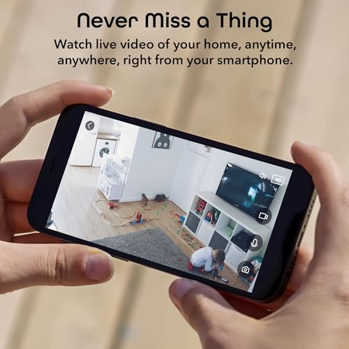 Image of Geeni Glimpse Indoor Security Camera, 1080p HD Video, 2-Way Audio, White | Indoor camera, compatible with Alexa and Google Home, indoor and outdoor use