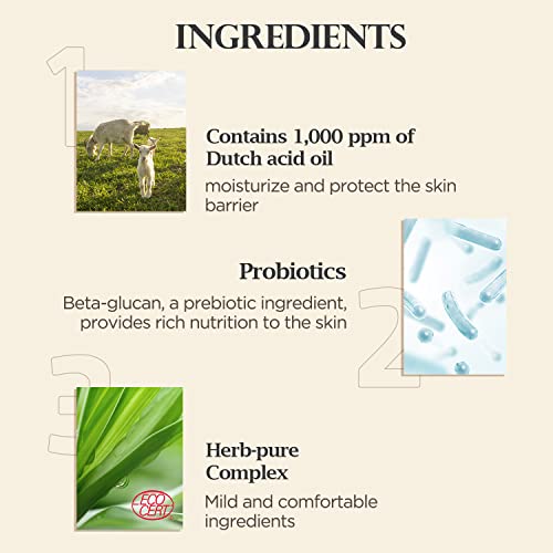 Premium Goat Milk Body Wash Manuka Honey For Smooth Skin, Moisturizing PH Balancing Body Cleanser with Probiotics Honey, Herb Pure Complex, 27 Fl Oz, Pack Of 2