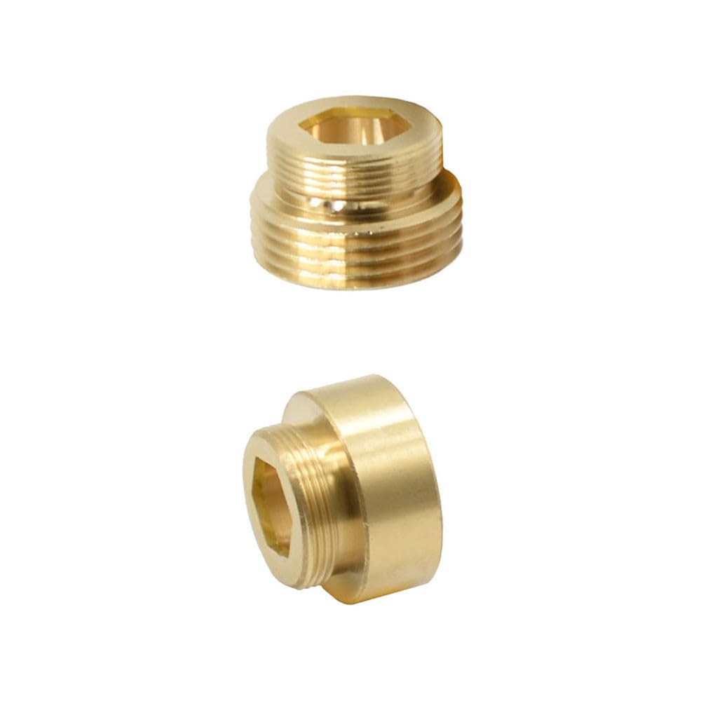 Connettore in ottone da 3/4" a filettatura M22 per rubinetto da giardino e domestico, raccordo di giunzione resistente.