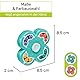 CUBIDI® Original Magic Bean - Flower, Grün | Spannendes Knobelspiel für Kinder und Erwachsene | Geschicklichkeitsspiel für Mädchen und Jungen ab 6 Jahren